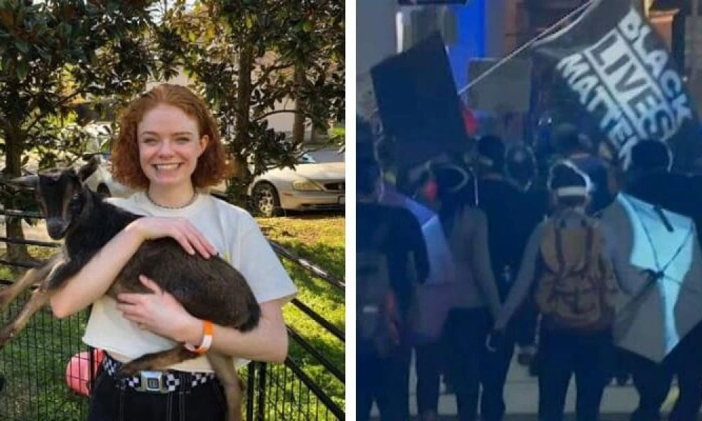 Πλουσιοκόριτσο συνελήφθη για τα επεισόδια στις ΗΠΑ
